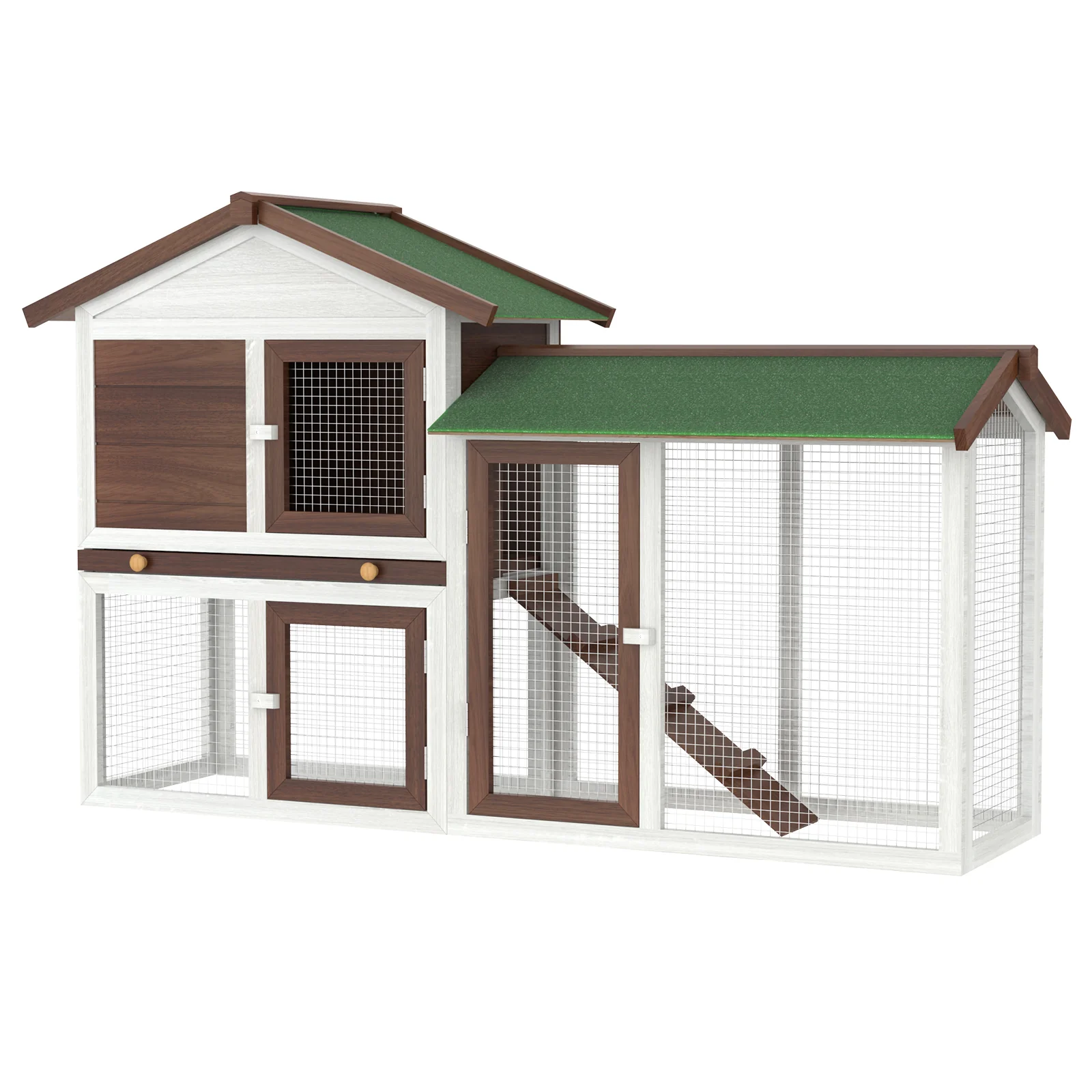 Rabbit Hutch Chicken Coop Wooden