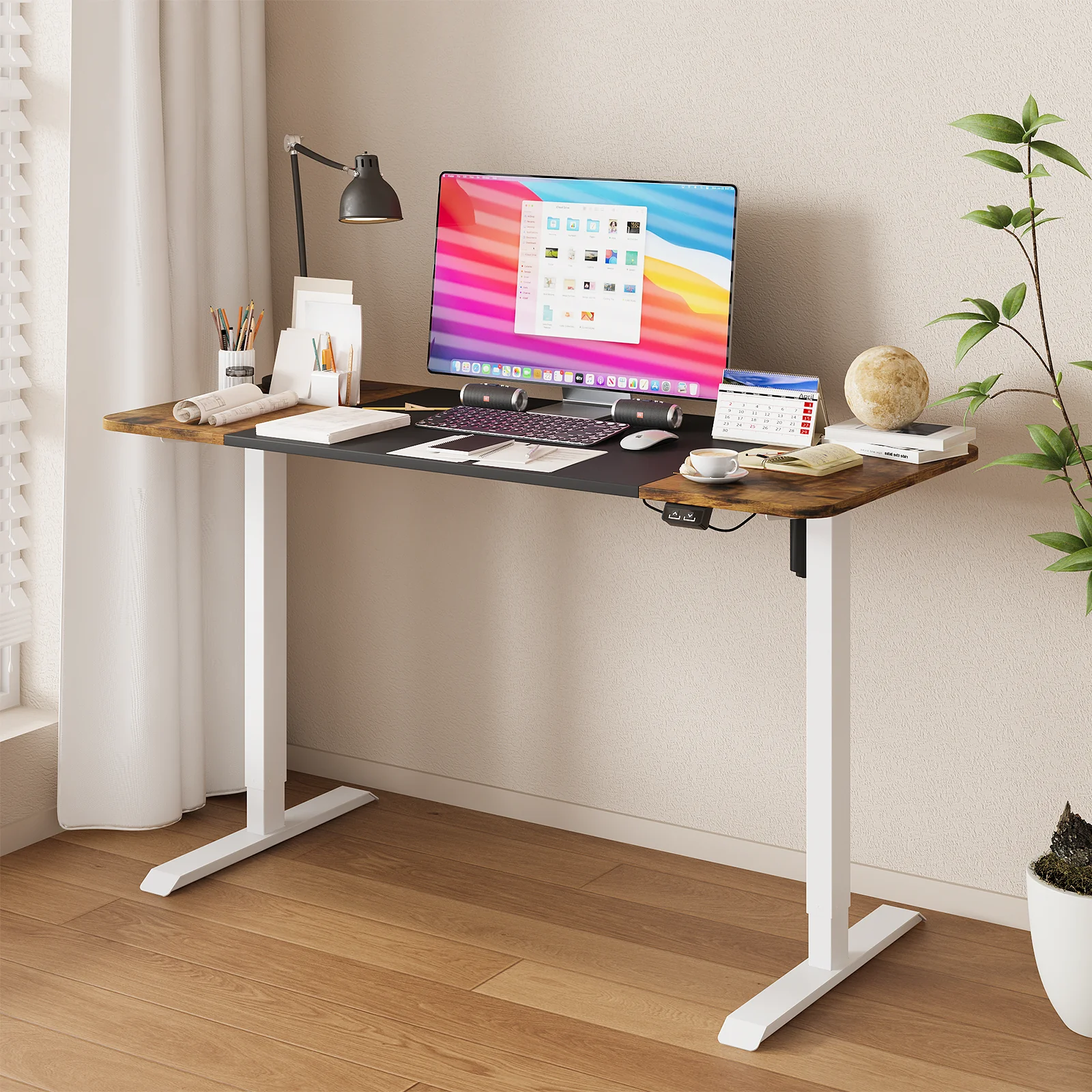 Electric Adjustable Height Standing Desk 140cm