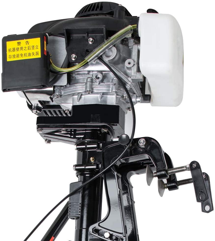 Funchic 3.6 HP 4-Stroke Outboard Motor, 55CC Air-Cooled Engine for Inflatable & Fishing Boats
