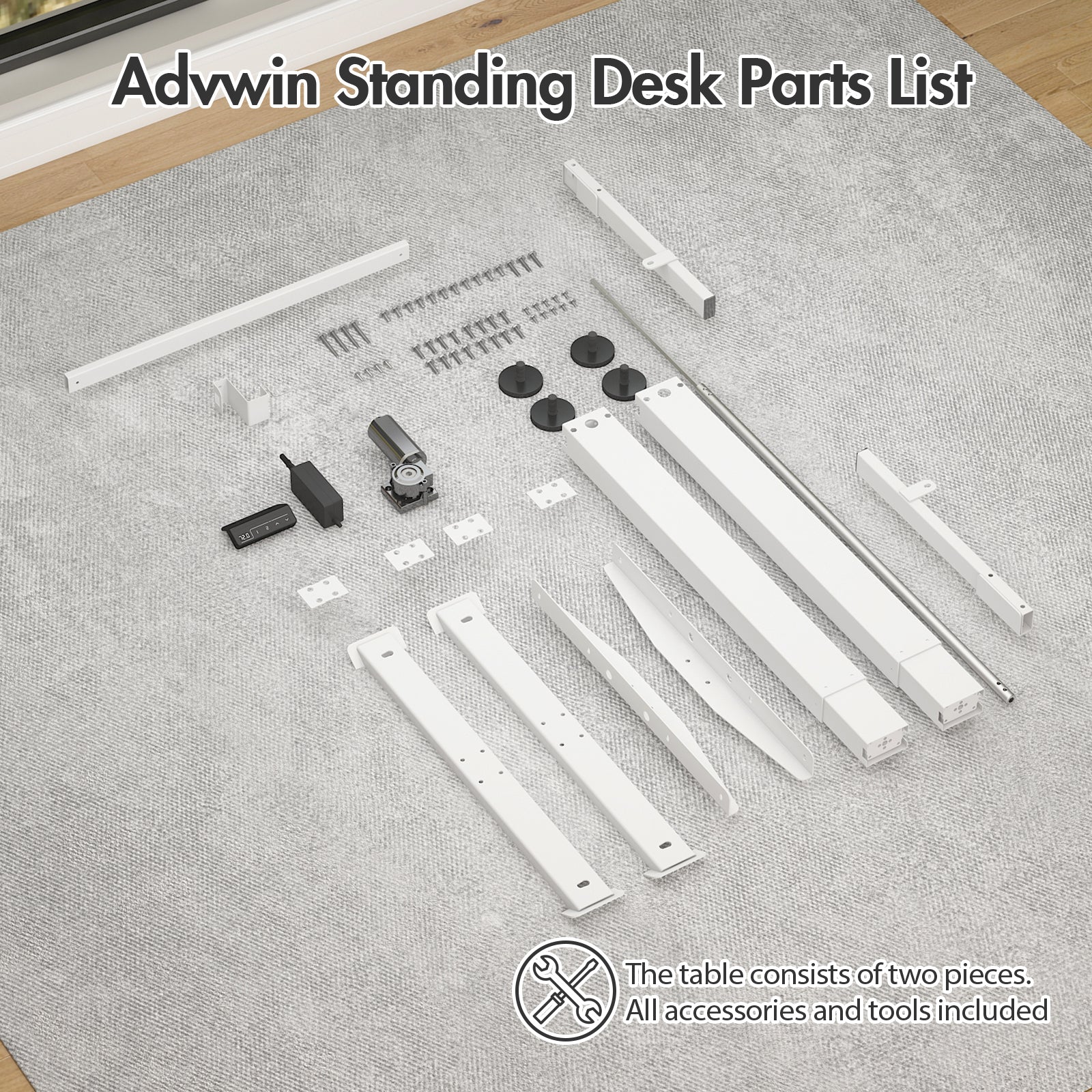 Standing Desk Frame Electric No Desktop