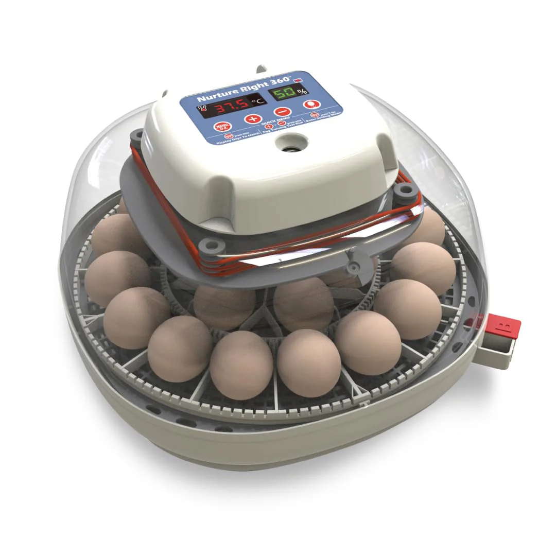 Nurture Right Egg Incubator for Hatching Chicks - Holds 22 Eggs