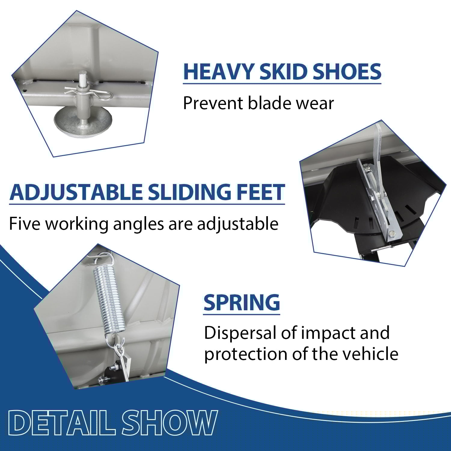 Kojem Universal Snow Plow Kit 48��� Steel Blade for ATV Honda Kawasaki Polaris Yamaha