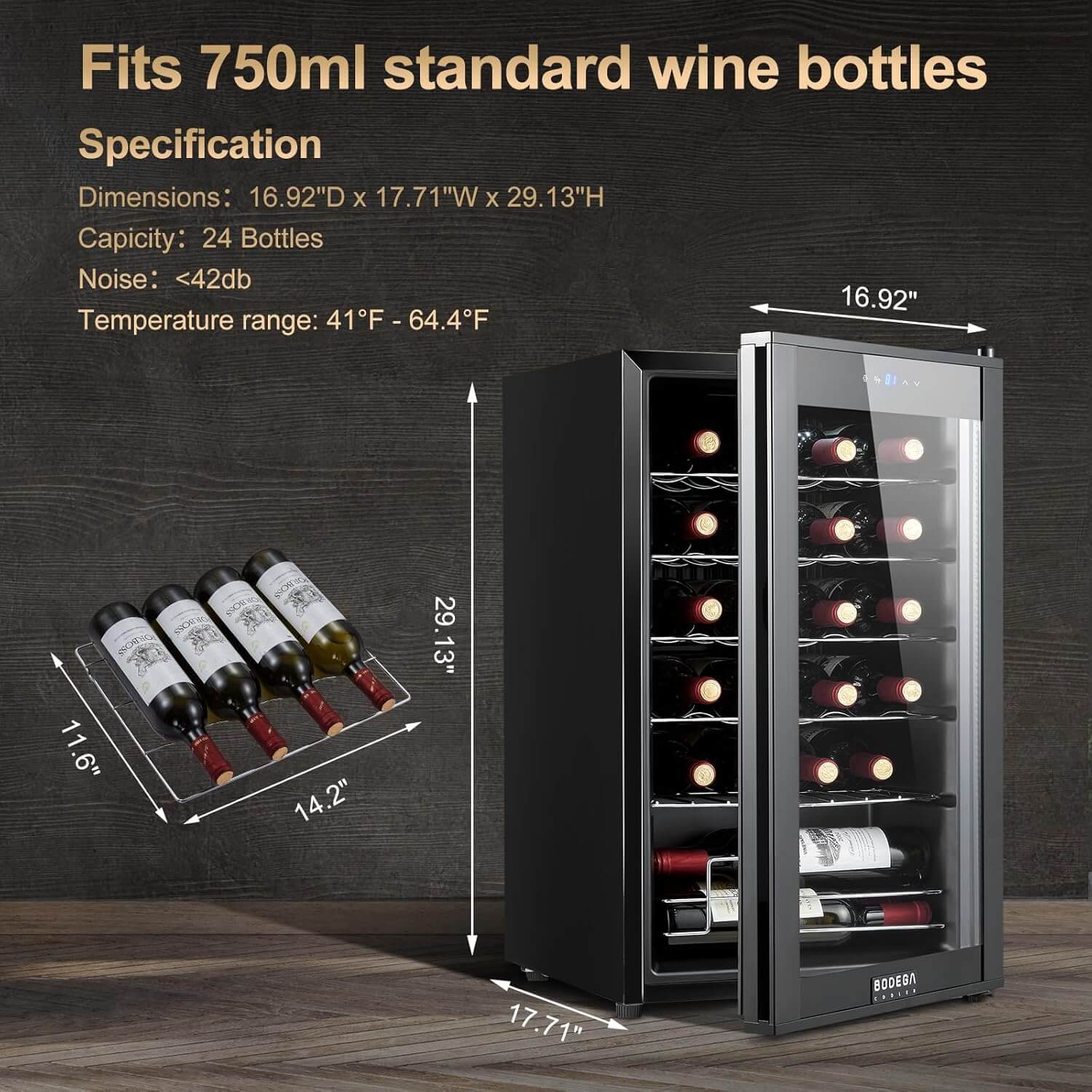 Mini Wine Fridge 28 Bottles