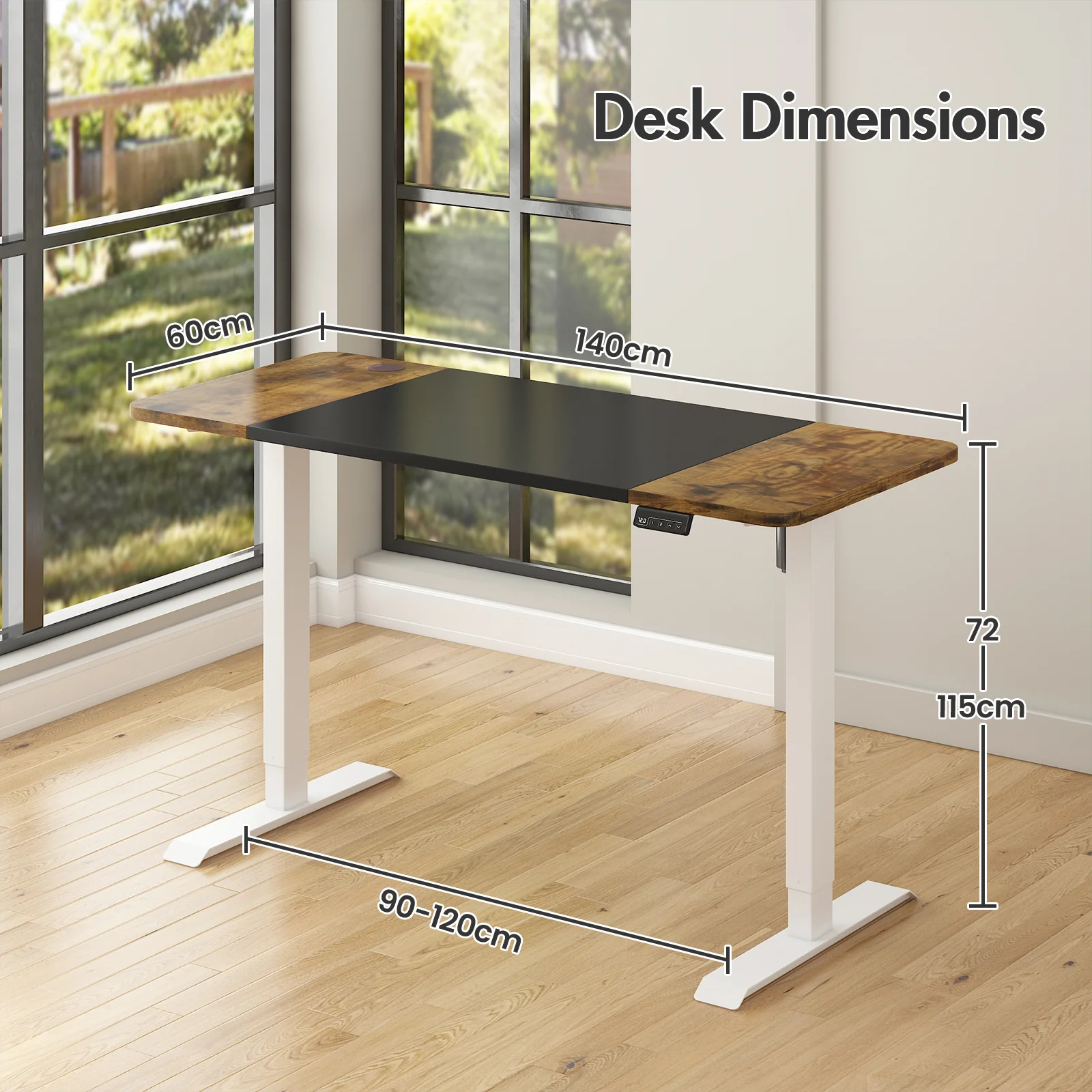 Electric Standing Desk with Memory Lifting 140cm