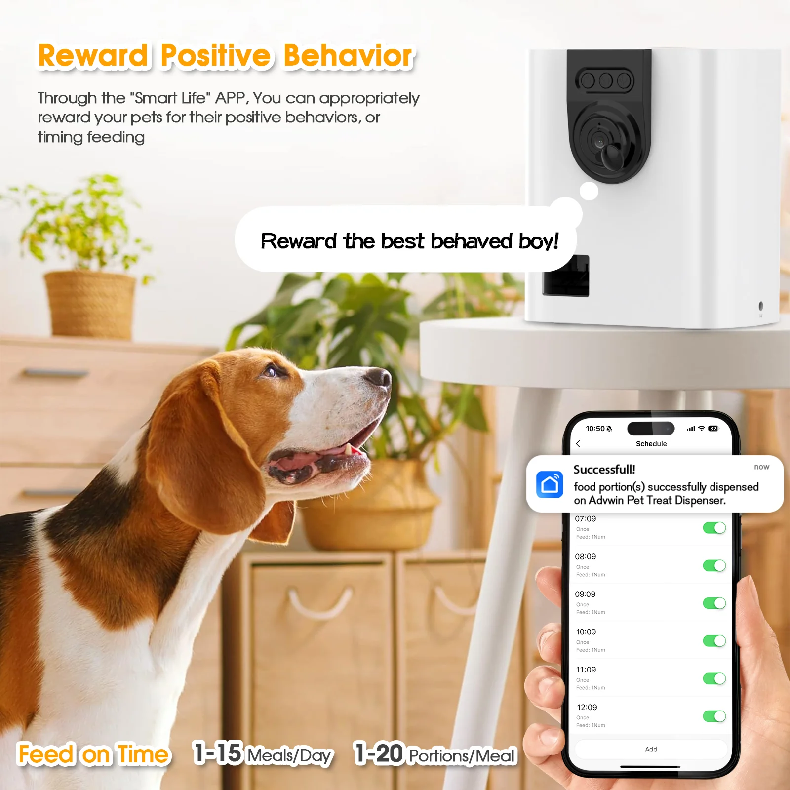 Pet Camera with Treat Dispenser