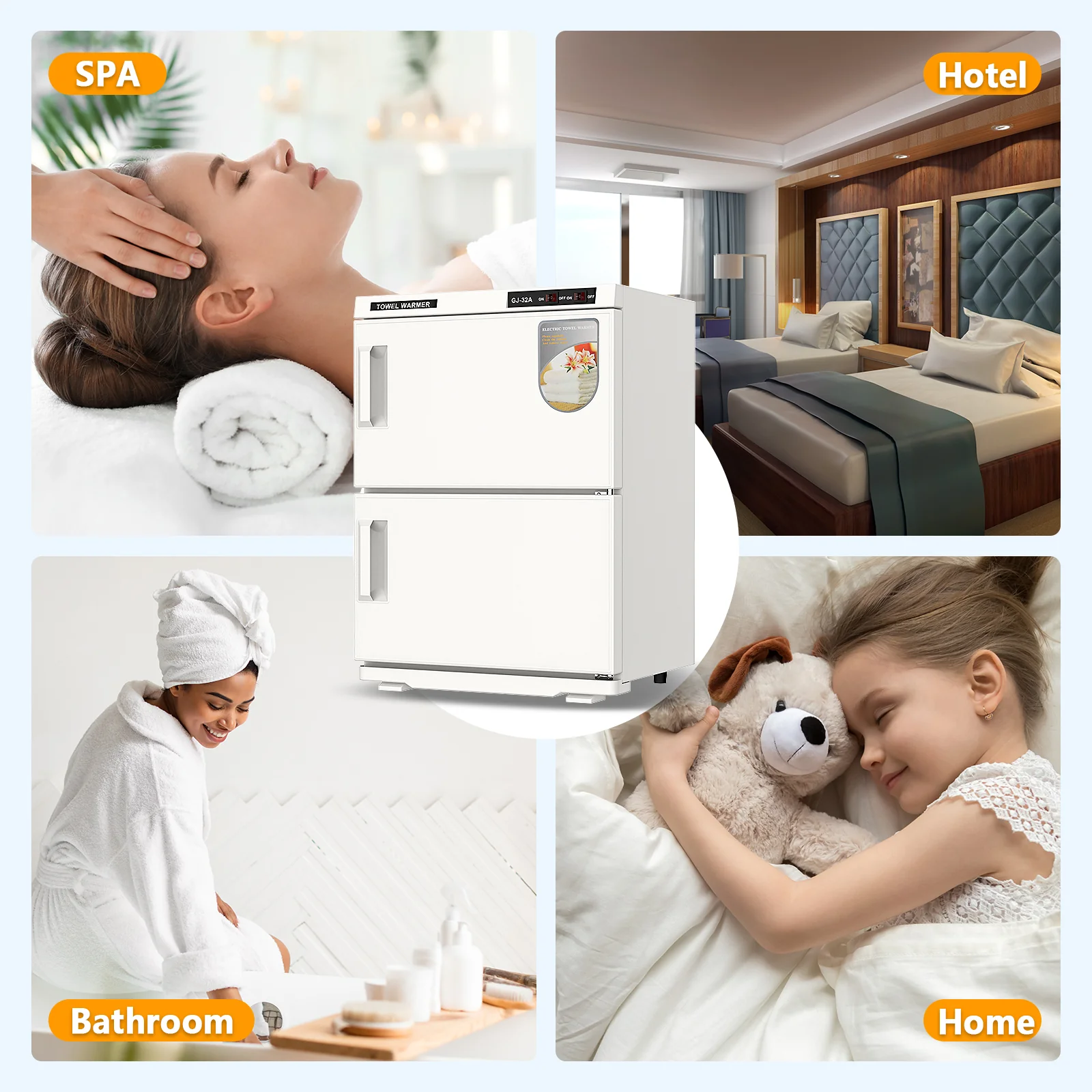 Electric Warmer Towel Cabinet 32L