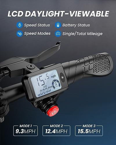 Electric Scooter with Seat, 450W Powerful Motor up to 22 Miles Range