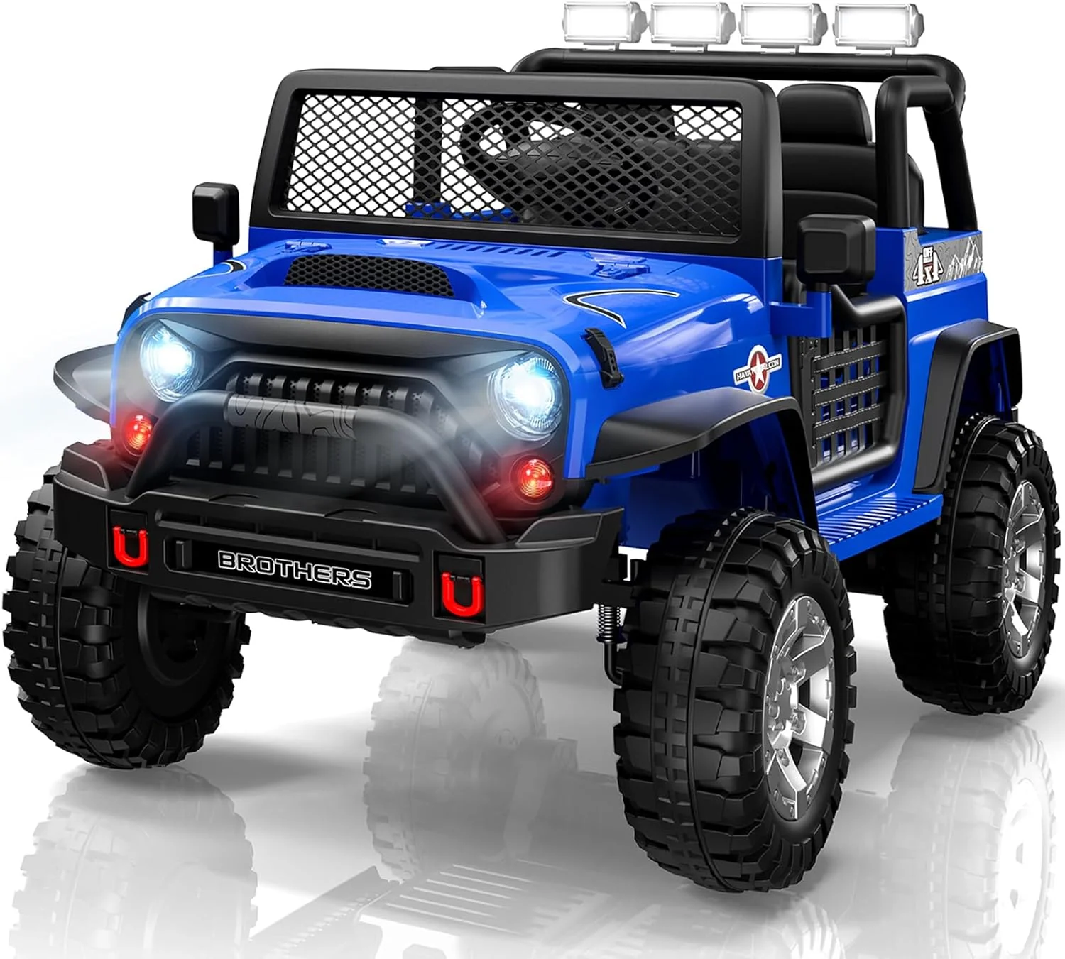 L8 Ride On Car, 2 Seater, 12V Kids Electric Car w/Remote Control, 4-Wheel Suspension, Bluetooth Speaker, Multi Music Modes, 3 Speeds, LED Lights, Xmas & Birthday Gift Ideas for Kids Ages 3+