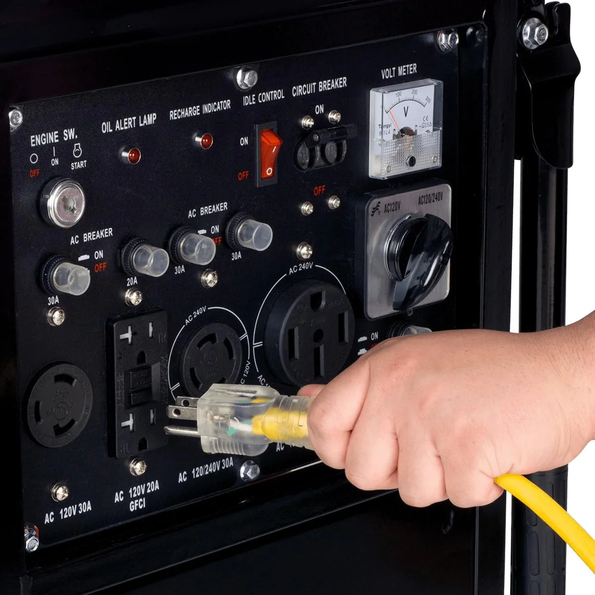 13,000-Watt Dual Fuel Portable Generator - Gas & Propane, Electric Start, Whole Home Backup Power, Transfer Switch Ready, RV & Emergency Ready