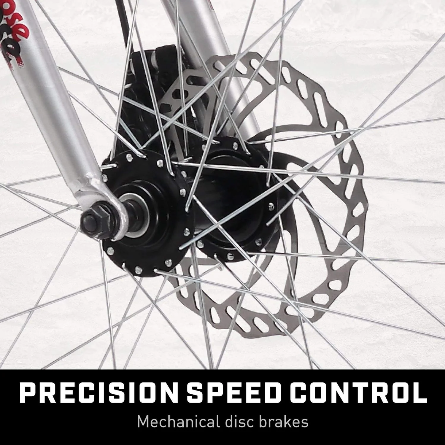 Malus Mens and Women Fat Tire Mountain Bike, 26-Inch Bicycle Wheels, 4-Inch Wide Knobby Tires, Steel Frame, 7 Speed Drivetrain, Shimano Rear Derailleur, Disc Brakes