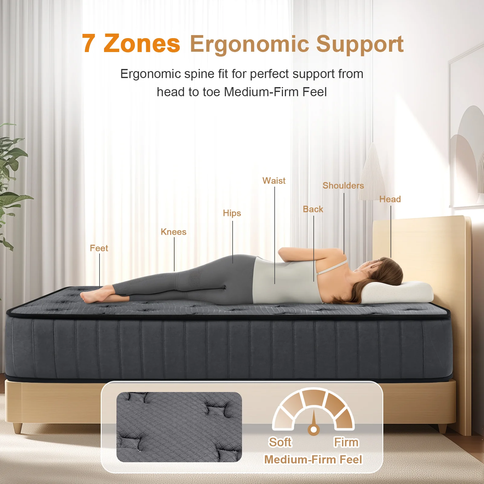 Mattress Medium Firm 27cm