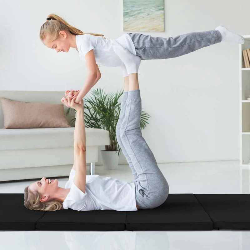8' x 4' Anti-Tear Folding Gymnastics Mat for Yoga Fitness, 2