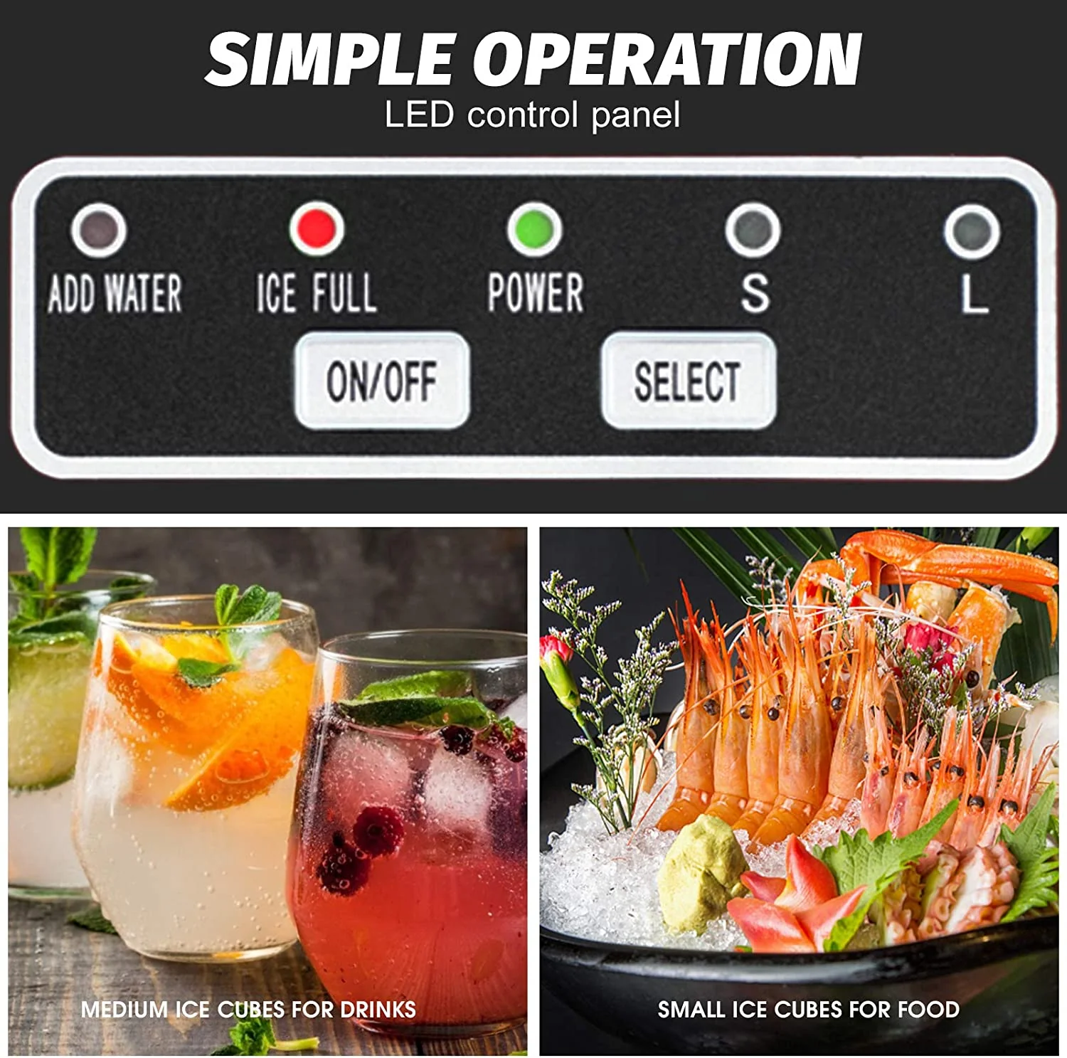 Countertop 2.2L Commercial Ice Makers Machine