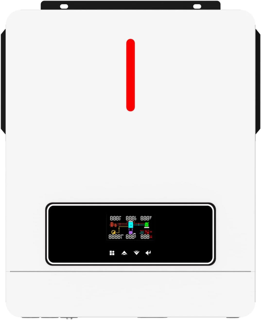 3600W Hybrid Pure Sine Wave Power Inverter with 120A MPPT Solar Charger .dc 24V to ac 110v 60HZ Solar Converter for Home,Car ��Cabin (DC24V(Range20V-30V) 3600VA)