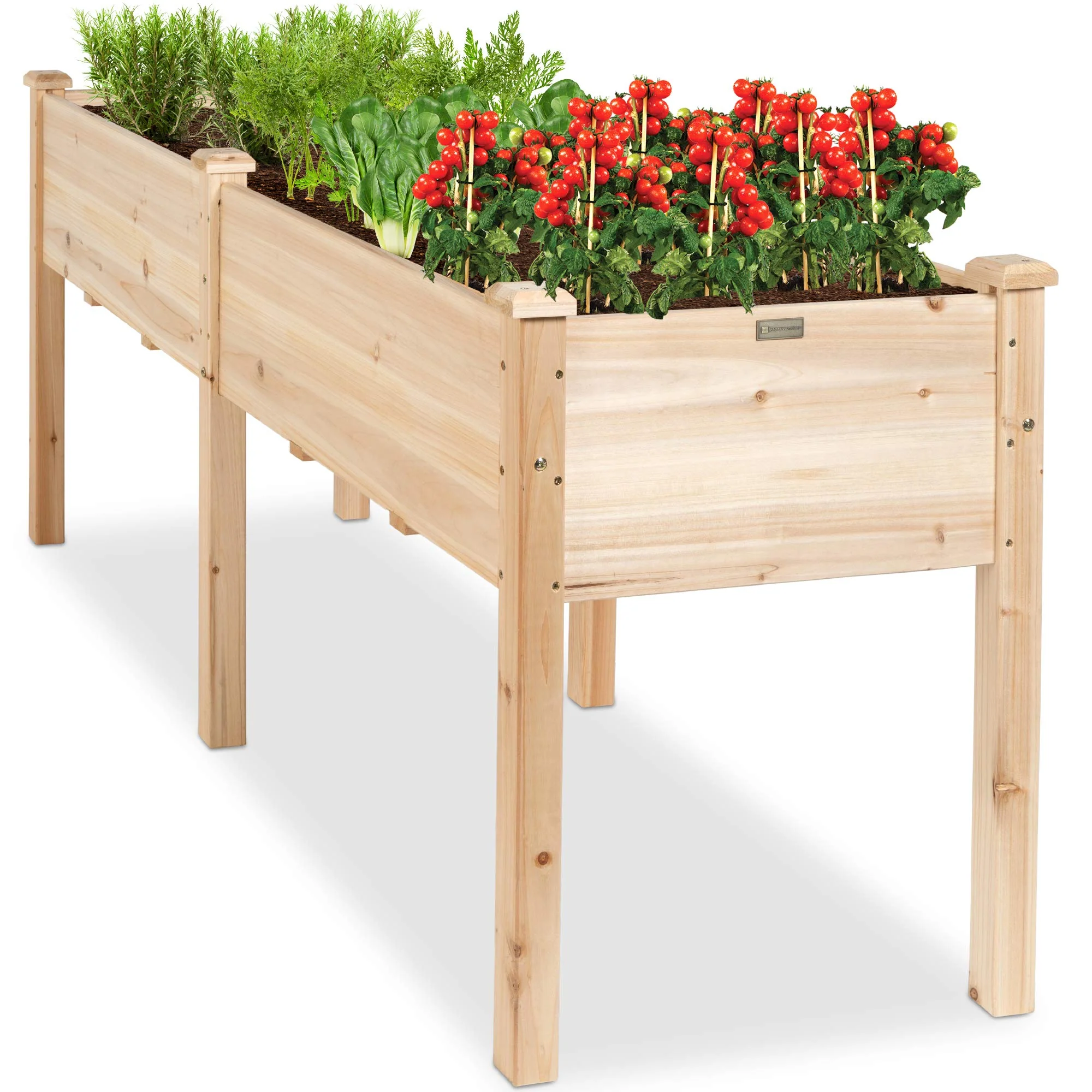 Best Choice Products 72x23x30 in Raised Garden Bed