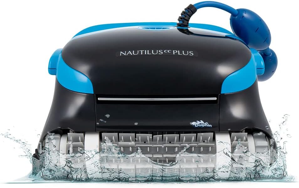Nautilus CC Plus Wi-Fi Automatic Robotic Pool Vacuum Cleaner, Always Cleaning, Never Charging, with Wall Climbing Scrubber Brush, Ideal for In-Ground Pools up to 50 FT in Length