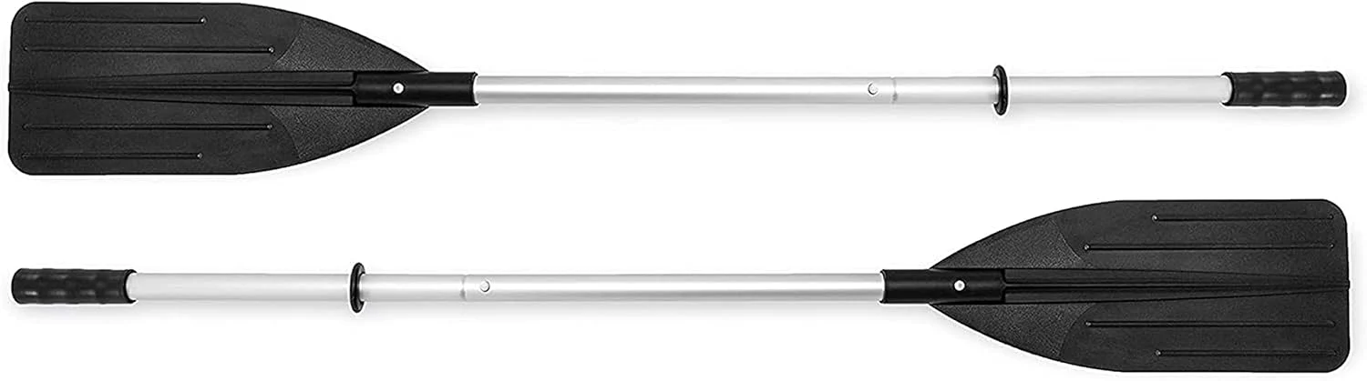 Excursion Inflatable Boat Series: Includes Deluxe 54in Boat Oars and High-Output Pump �C SuperTough PVC �C Adjustable Seats with Backrest �C Fishing Rod Holders �C Welded Oar Locks