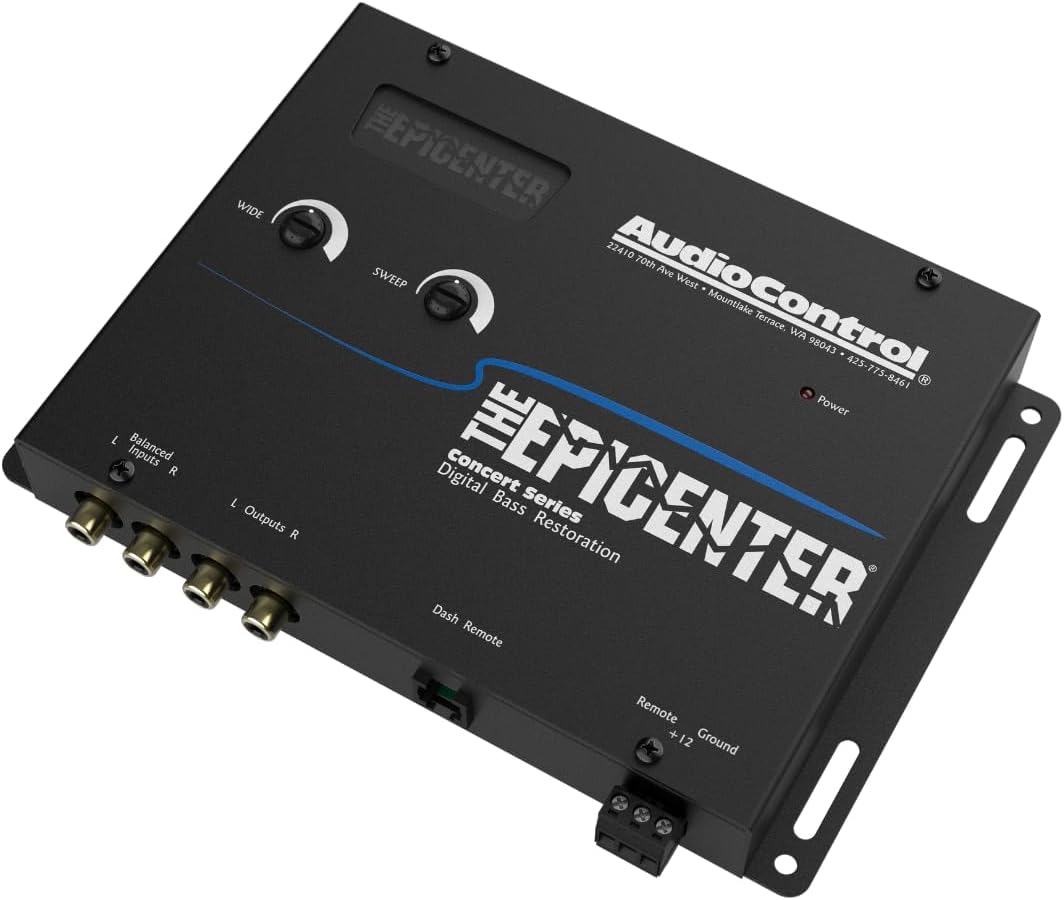 AudioControl Epicenter Digital Bass Restoration Processor with Wired Remote for Enhanced Car Audio