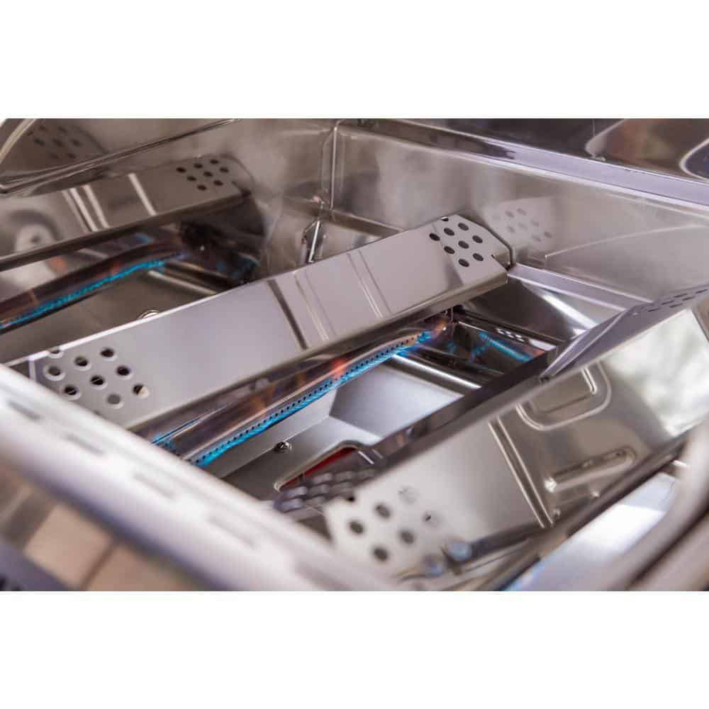 Nexgrill Deluxe 2-Burner Propane Gas Grill, Red ?C Stainless Steel, 28,000 BTUs, Compact Design