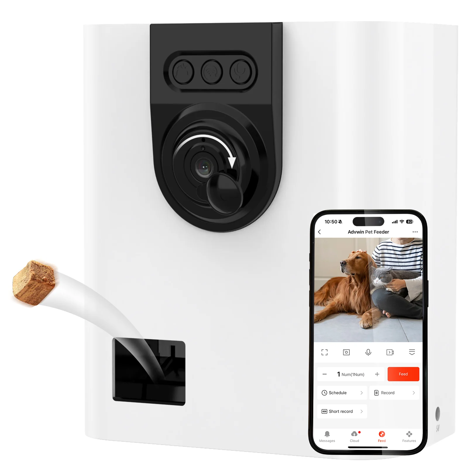 Pet Camera with Treat Dispenser