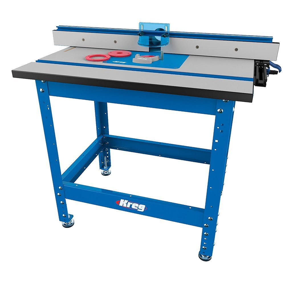 Kreg PRS1045 Precision Router Table System with PRS1200 Beaded Face Frame, Large Tabletop, T-Square Fence, Steel Stand