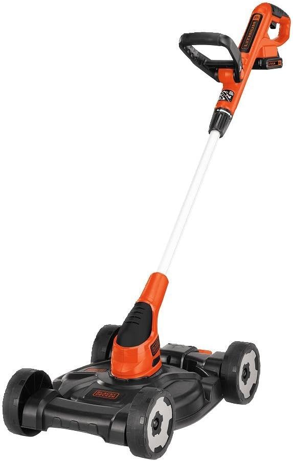 Combination String Trimmer, Lawn Mower, and Edger, Cordless 3-in-1