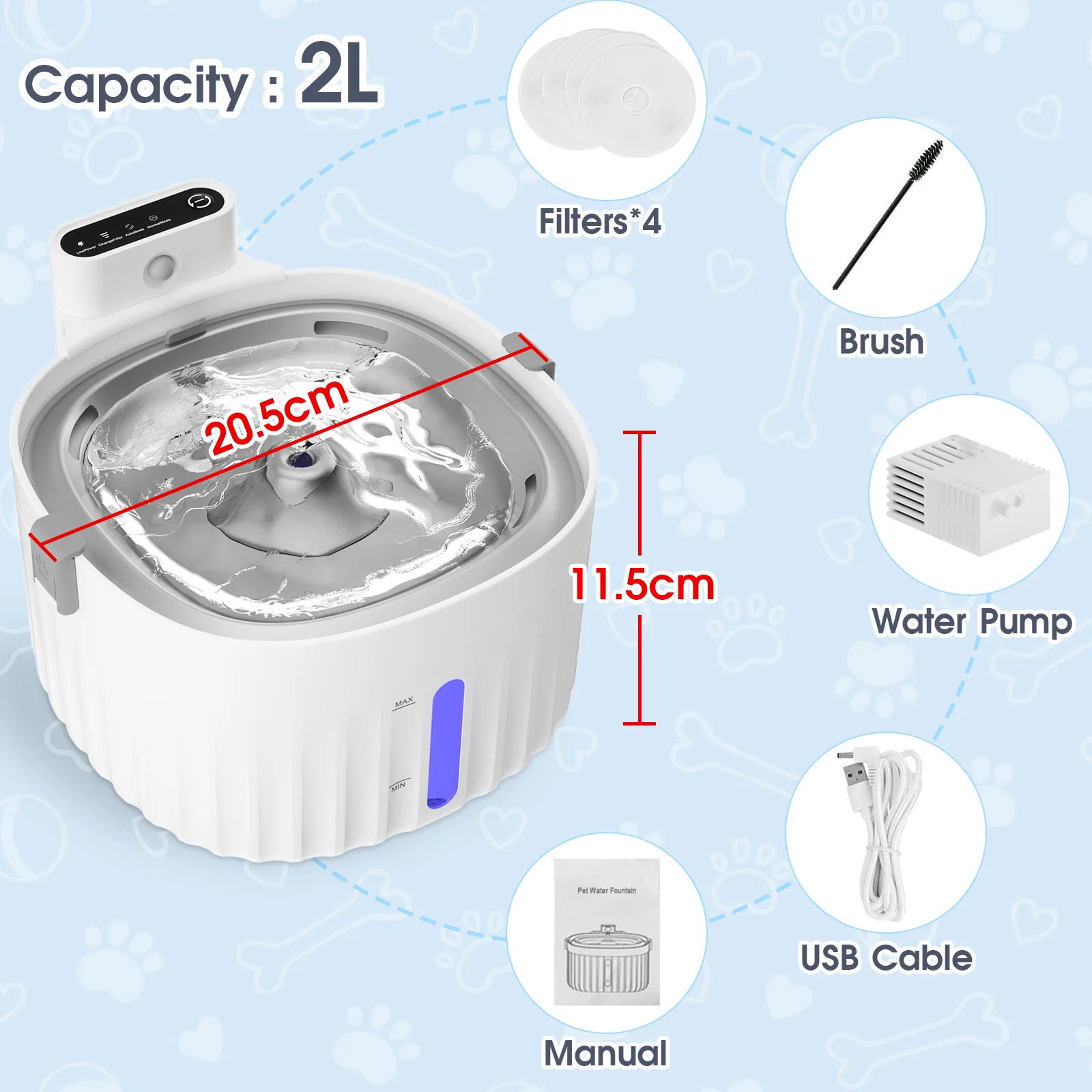 Automatic Cat Feeder WiFi & Pet Water Fountain