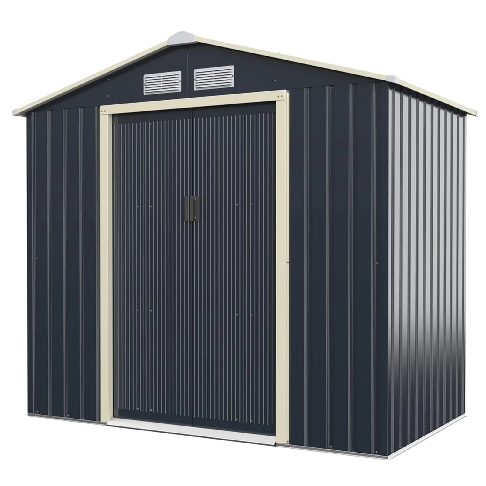 Storage Shed, Metal Outdoor Building Organizer