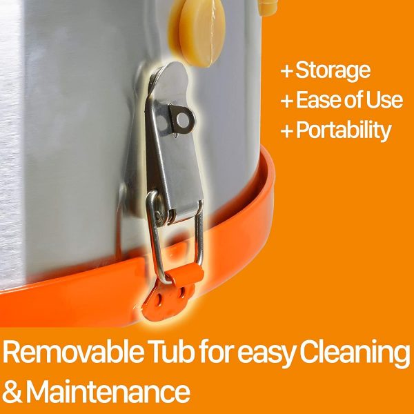 SuperHandy Electric Chicken Plucker, 1HP 280RPM, Stainless Steel, 92 Fingers, 20��� Drum, Heavy Duty Poultry De-Feathering Machine