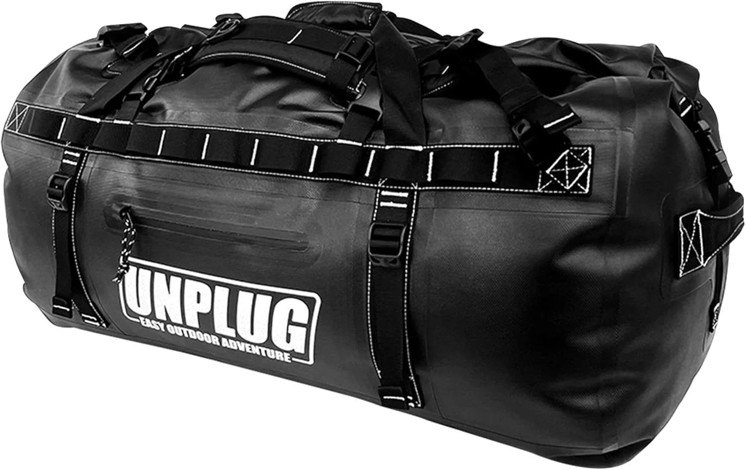 Ultimate Adventure Bag -1680D Heavy Duty Waterproof Travel Duffel Bags for Camping, Motorcycle Dry Bag, Waterproof Bags for Boating, Waterproof Duffle Backpack,Tactical Duffle Bag