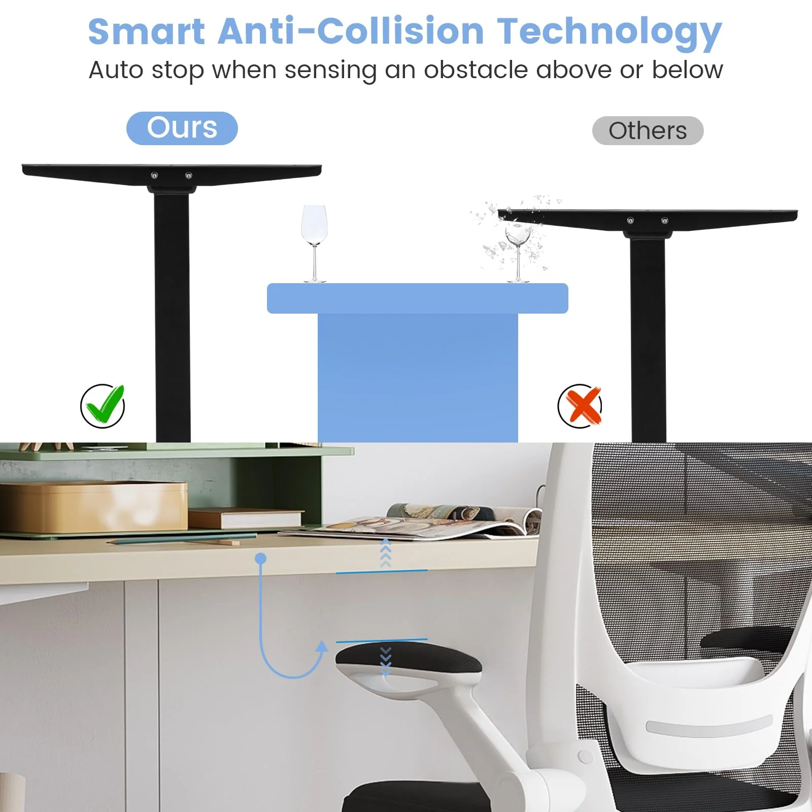 Giantex Electric Dual-Motor Stand up Desk Frame