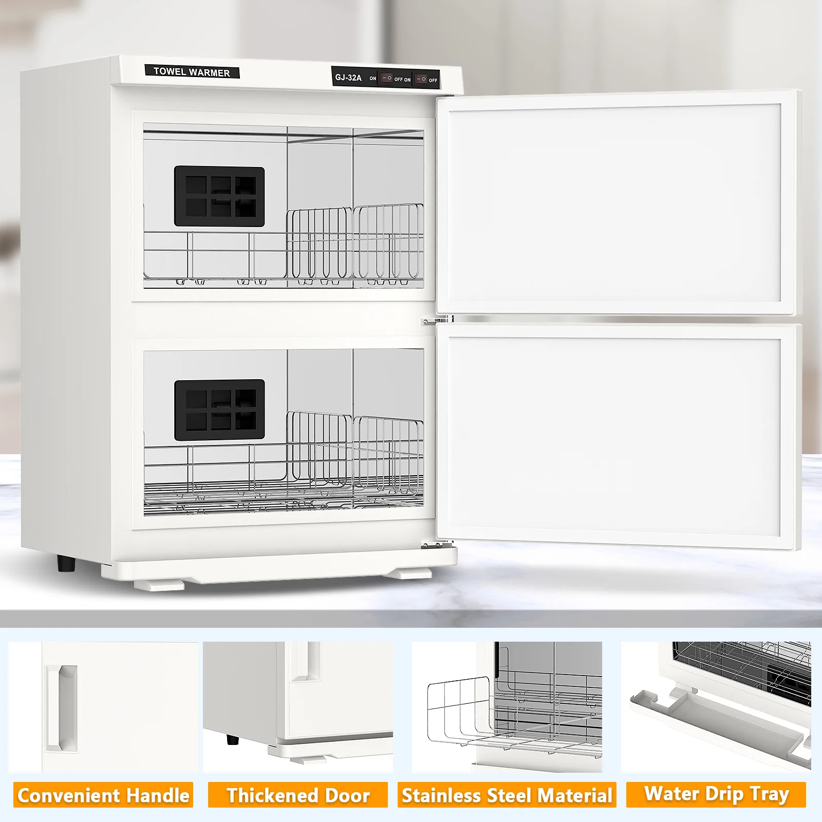 Electric Warmer Towel Cabinet 32L