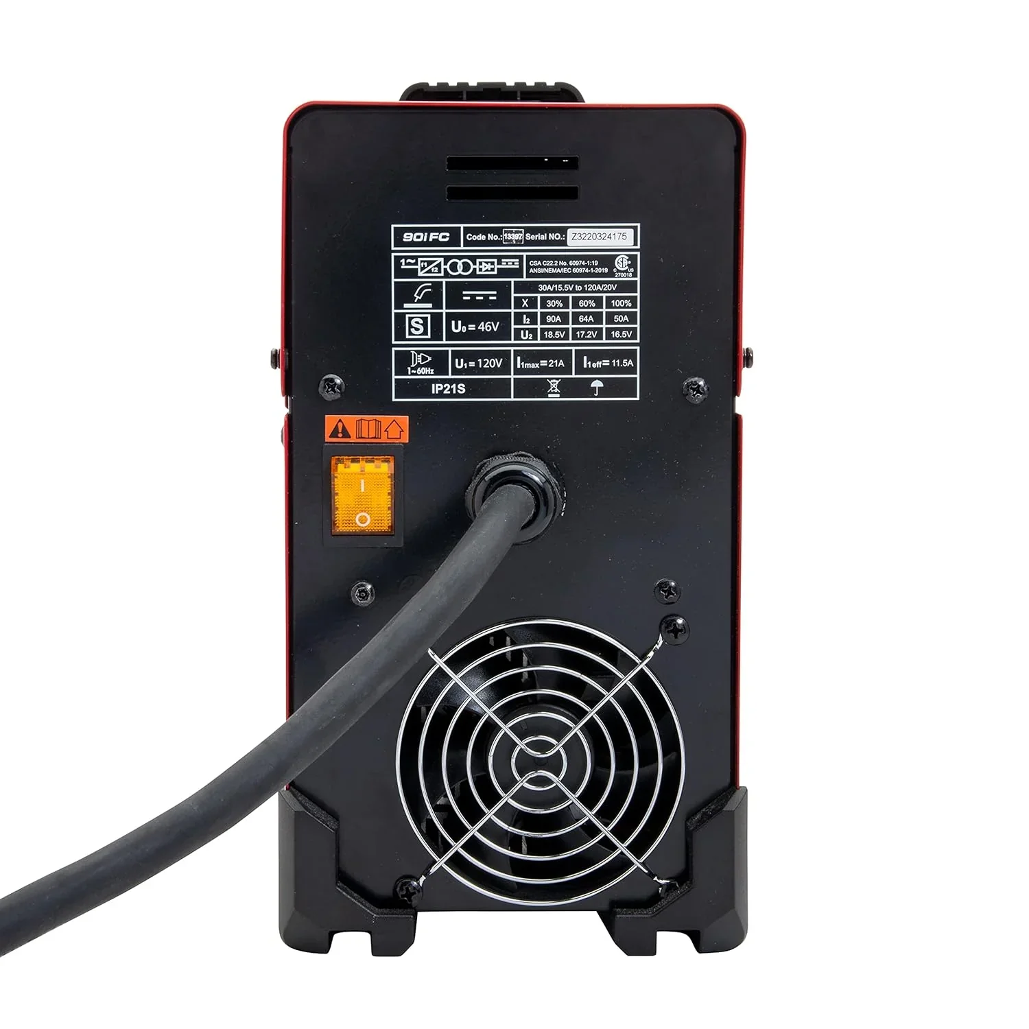 90i FC Flux Core Wire Feed Weld-PAK Welder, 120V Welding Machine, Portable w/Shoulder Strap, Protective Metal Case, Best for Small Jobs, K5255-1