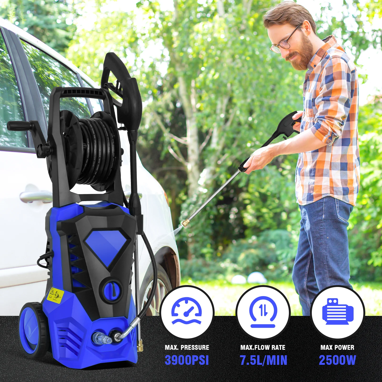 2500W 4000PSI Electric High Pressure Washer