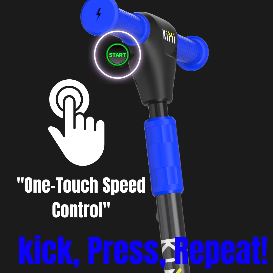 KIMI Kids 3-Wheel Electric Scooter, Adjustable, LED Lights, 10 Mile Range, Ages 2-9, TSA Approved