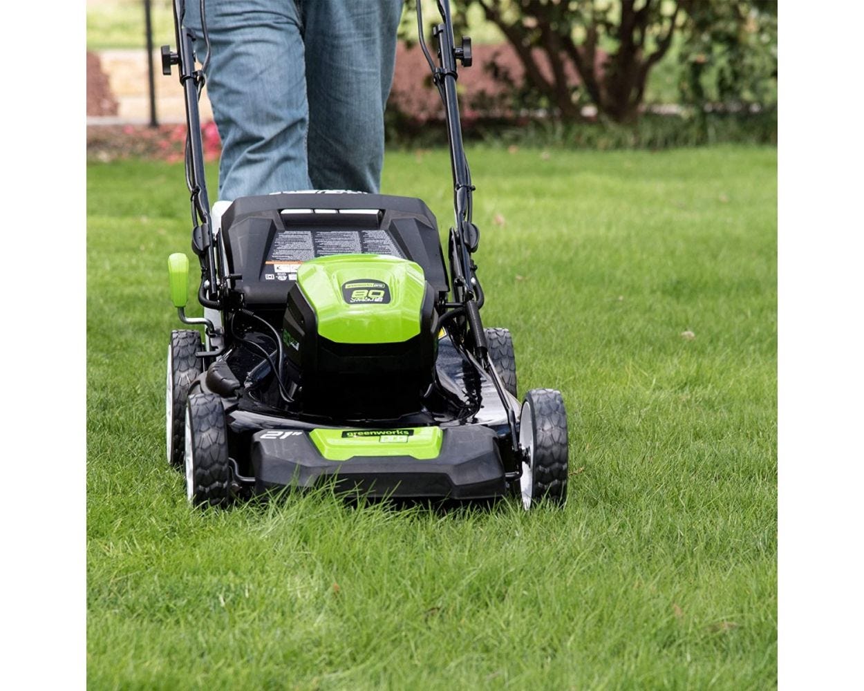 80V Cordless 21 Self-Propelled Brushless Lawn Mower | Greenworks