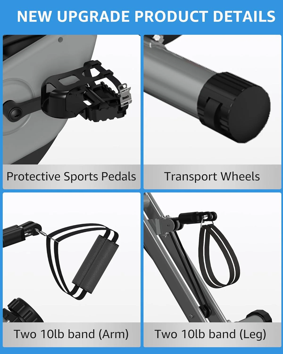 Foldable Exercise Bike Stationary Bikes for Home, 5 IN 1 Indoor Workout Bike, Cycling Bike with 16-Level Quiet Magnetic Resistance, 6.6 LBS Flywheel and 300LBS Capacity, 2025 Designed 817 X-bike