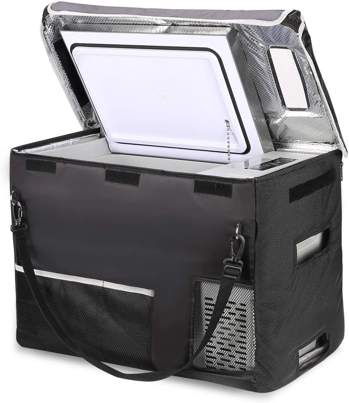 12 Volt Refrigerator 12V Car Fridge 23 Quart Portable Freezer Compressor Cooler 12/24V DC 110~240 Volt AC for Truck Van RV Camper SUV Travel Camping Road Trips Tailgating -7�H~50�H