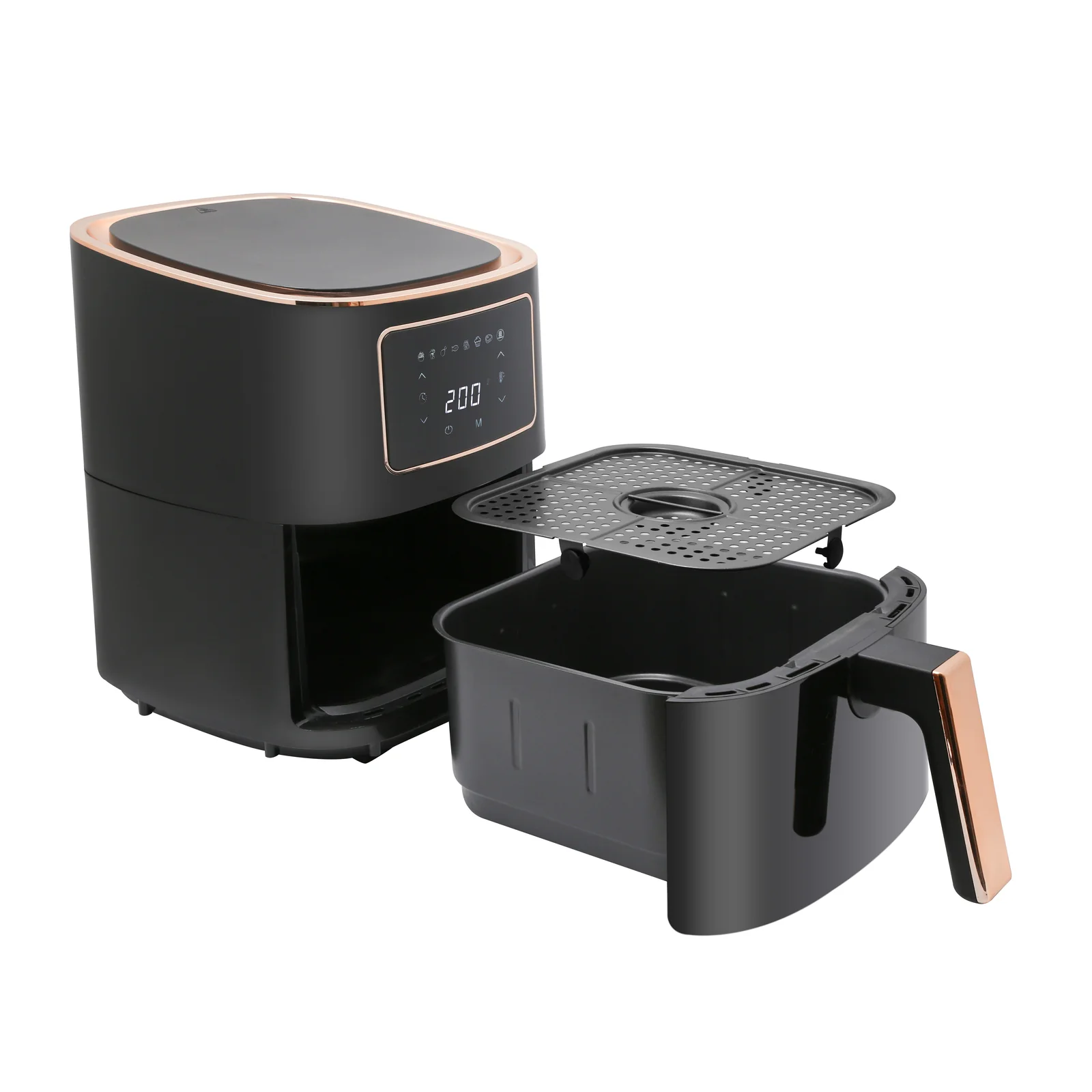 7L Digital Air Fryer Black 1700W, 200C, 8 Cooking Settings