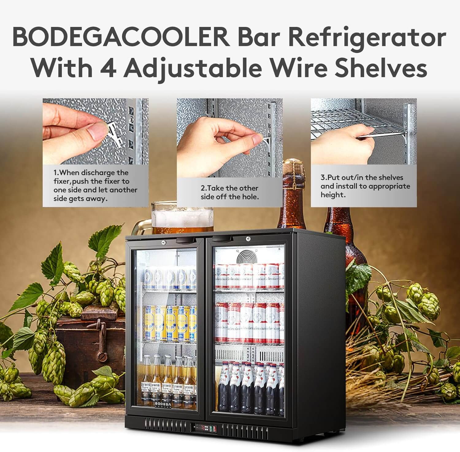 Under Counter Back Bar Refrigerator 7.4 Cu.Ft