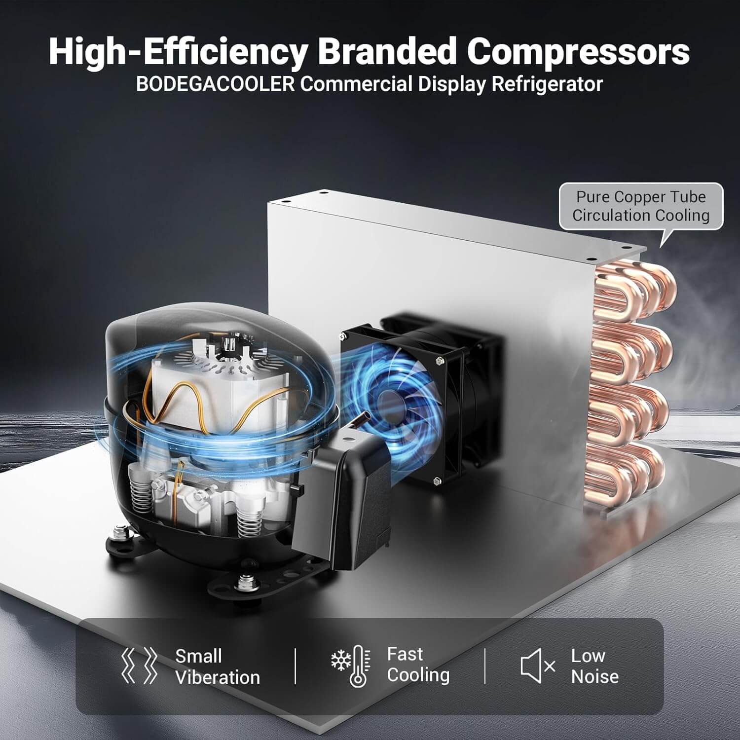 Commercial Glass Door Display Refrigerator Merchandiser 11.3 Cu. Ft