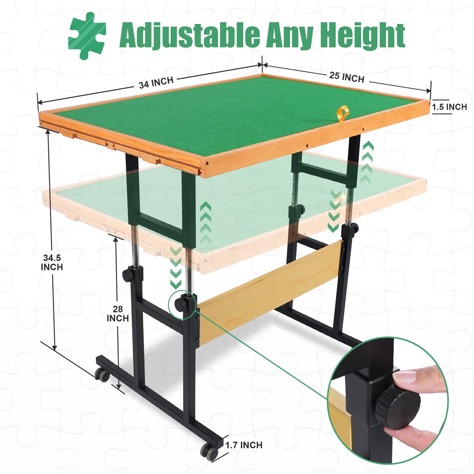 ALL4JIG Adjustable 3 Tilting Angle Portable Drawers