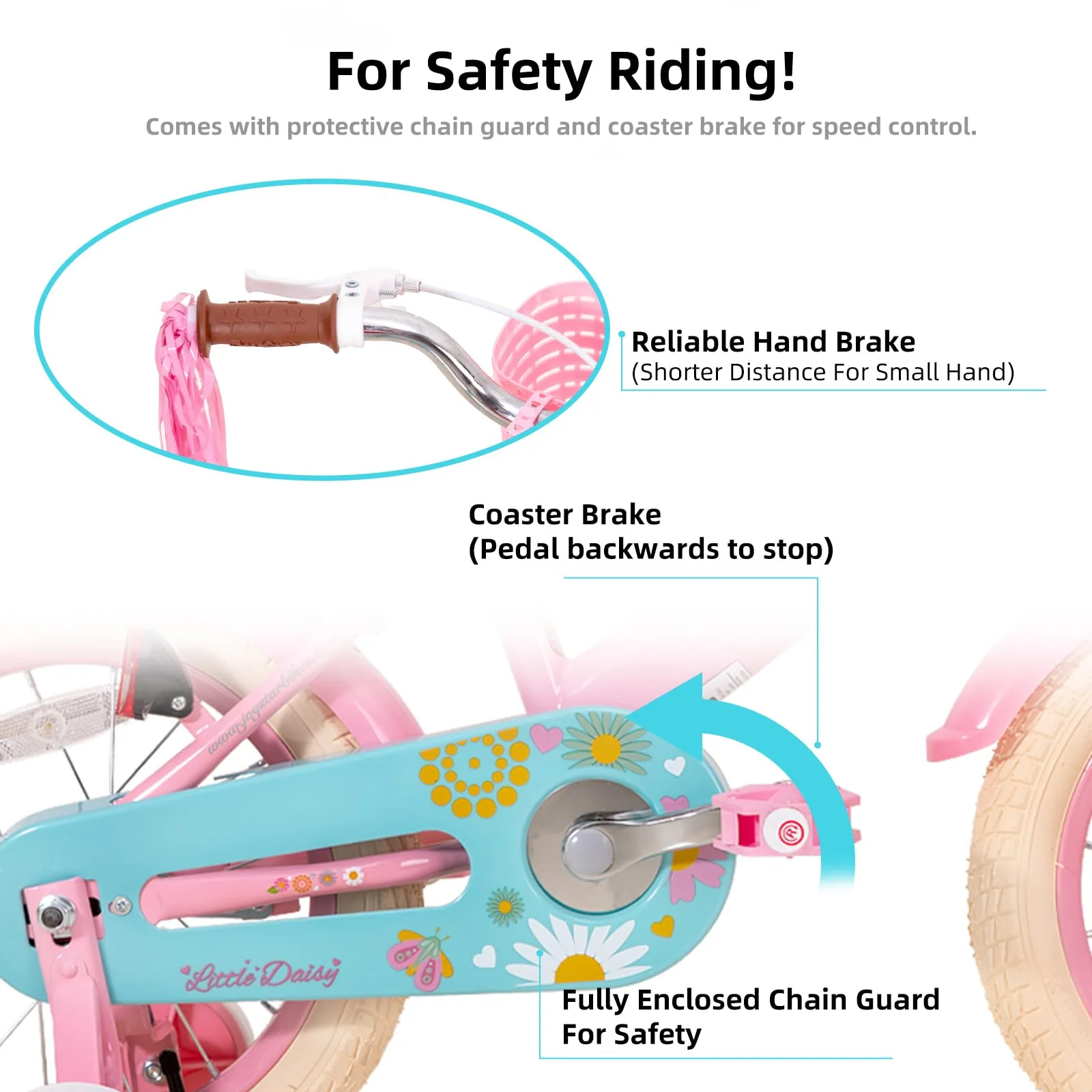 JOYSTAR Kids Bike Little Daisy 14 Inch Girls Bike