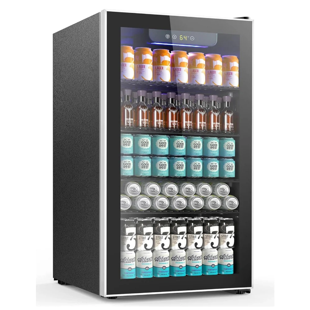 4.4/3.2/2.6 Cu.Ft Beverage Refrigerator Cooler, Reversible door