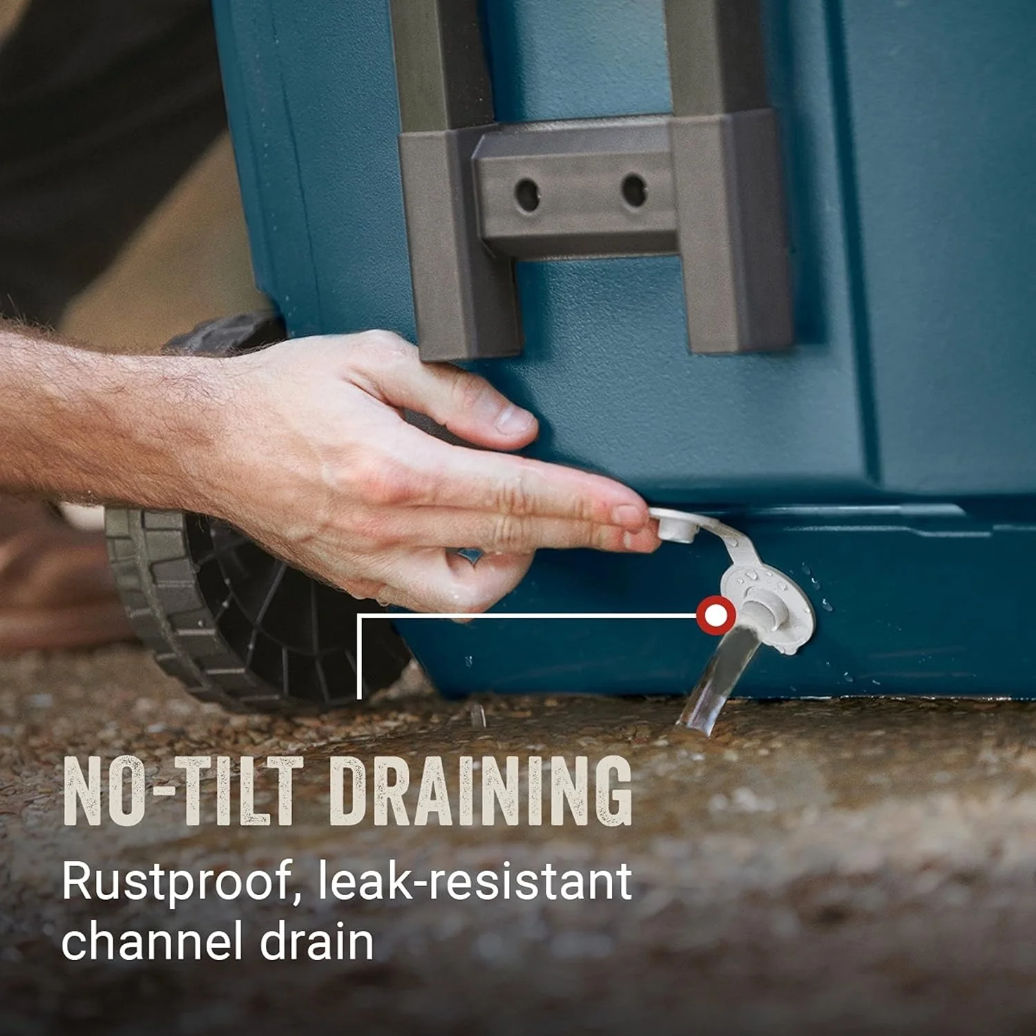 Coleman Classic Series Insulated Portable Wheeled Cooler, Leak-Resistant Outdoor Hard Cooler Keeps Ice up to 5 Days, 100-Quart