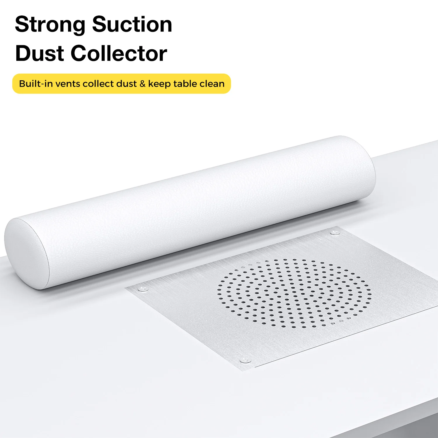 Manicure Table with Dust Collector White