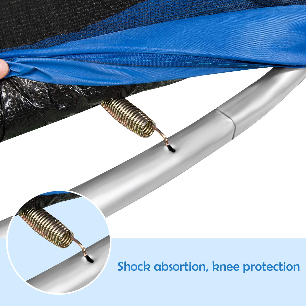 7FT Kids Trampoline with Safety Enclosure Net