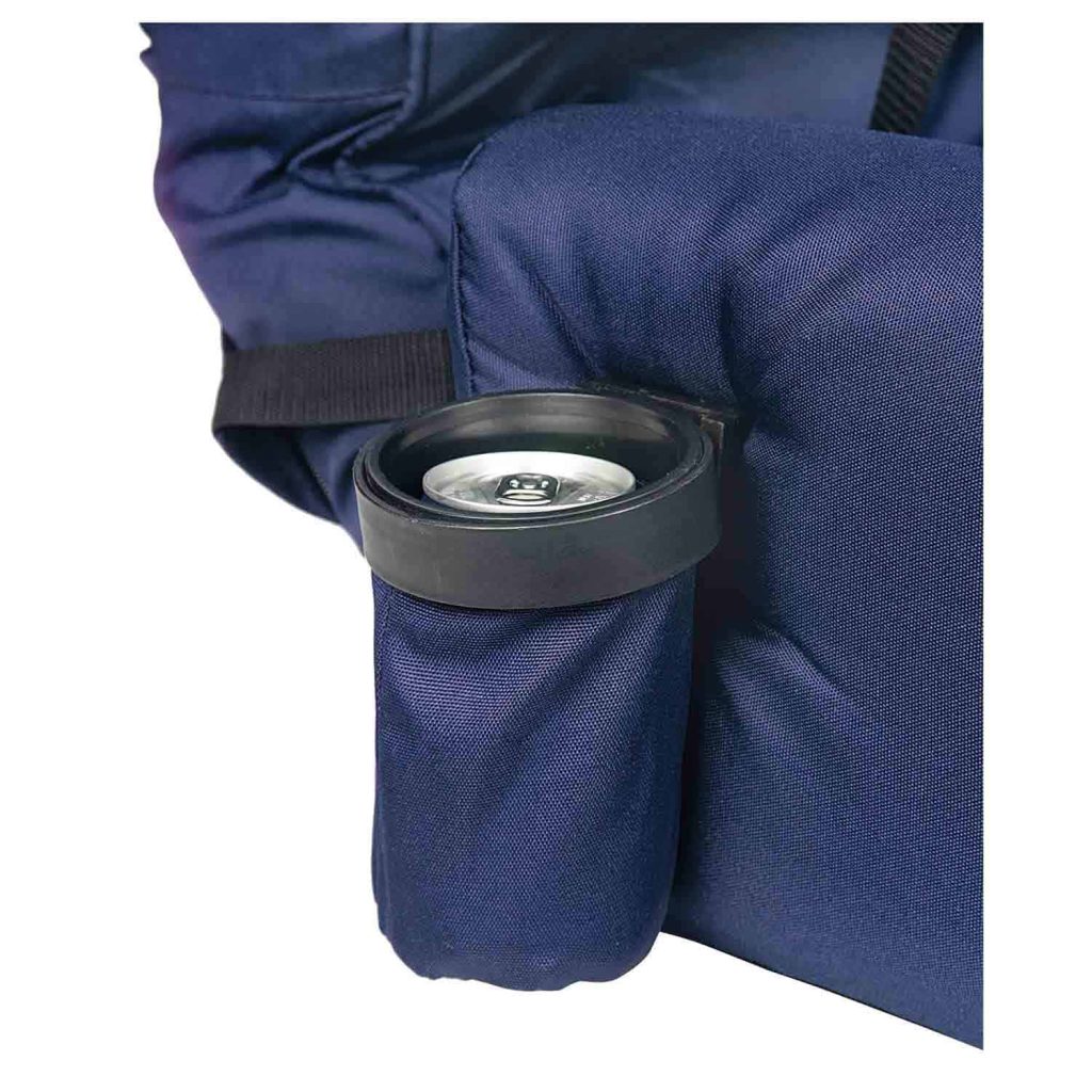 WEST MARINE High-Back Portable Seat with Armrests & Pockets, UV-Resistant, Water-Repellent Fabric