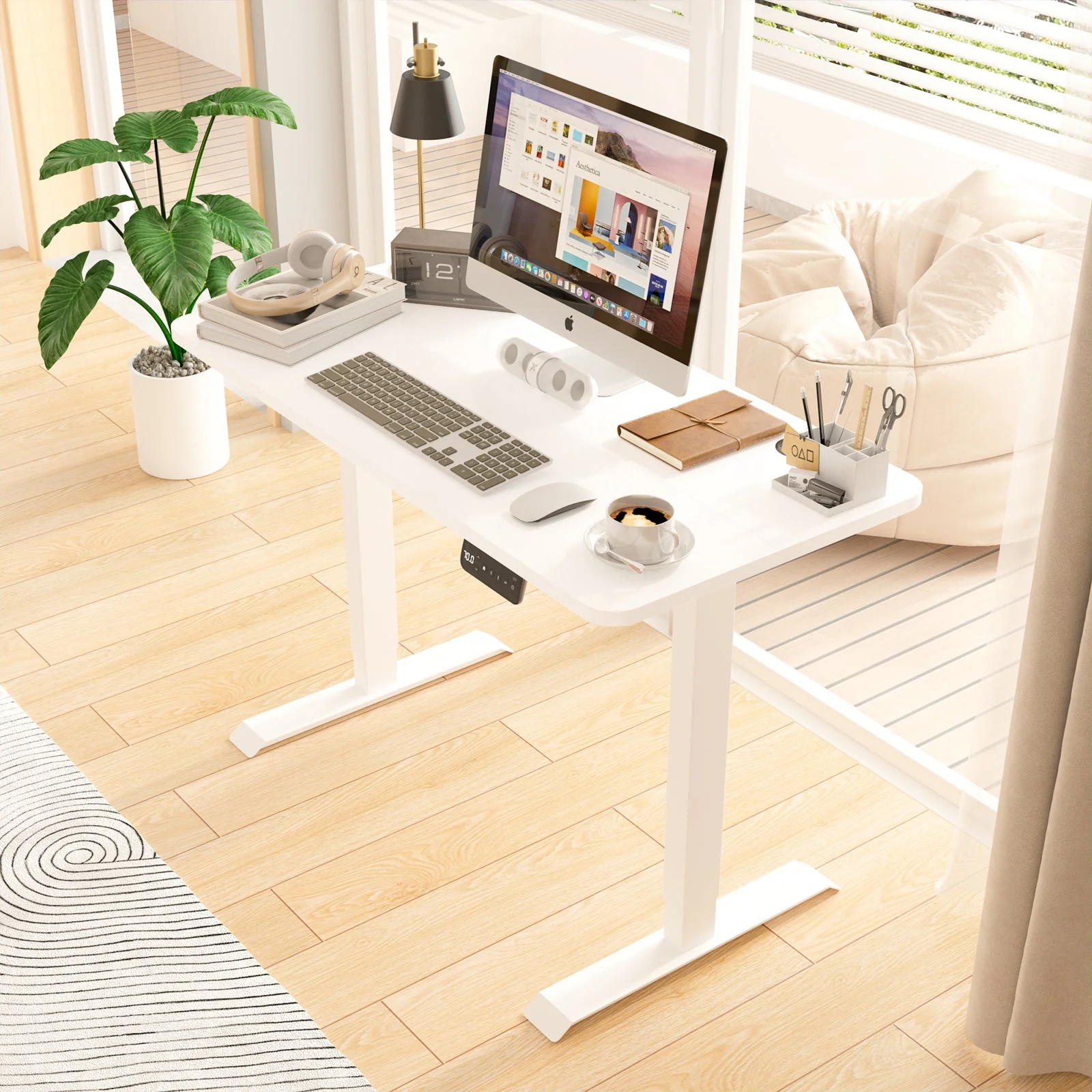 Electric Standing Desk  Adjustable Height 140cm
