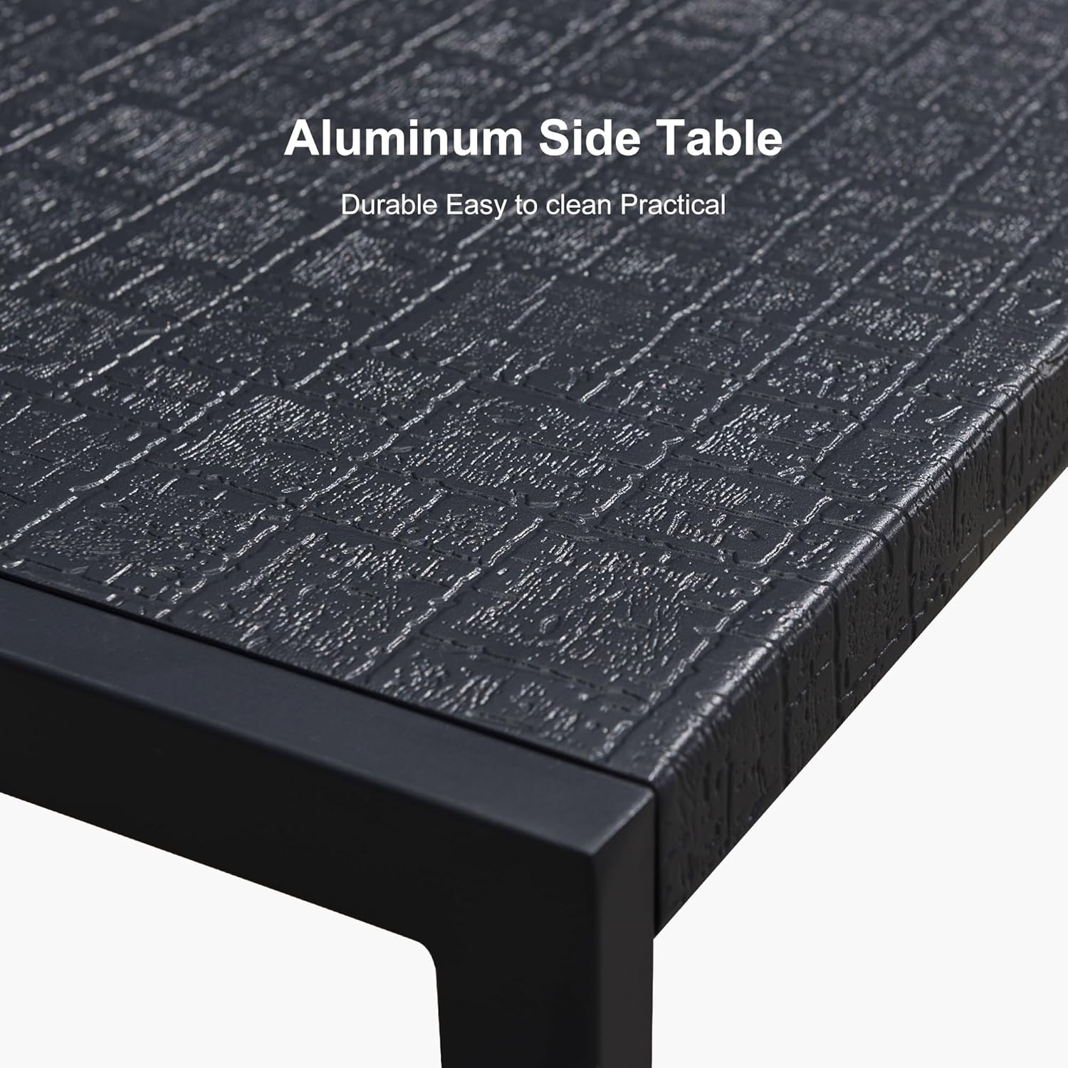 PURPLE LEAF Patio Tanning Lounge Chair Set with Face Down Hole Outdoor Aluminum Adjustable Reclining Chairs Wheels Pillows and Table for Poolside Beach Sunbathing Lounger, Beige